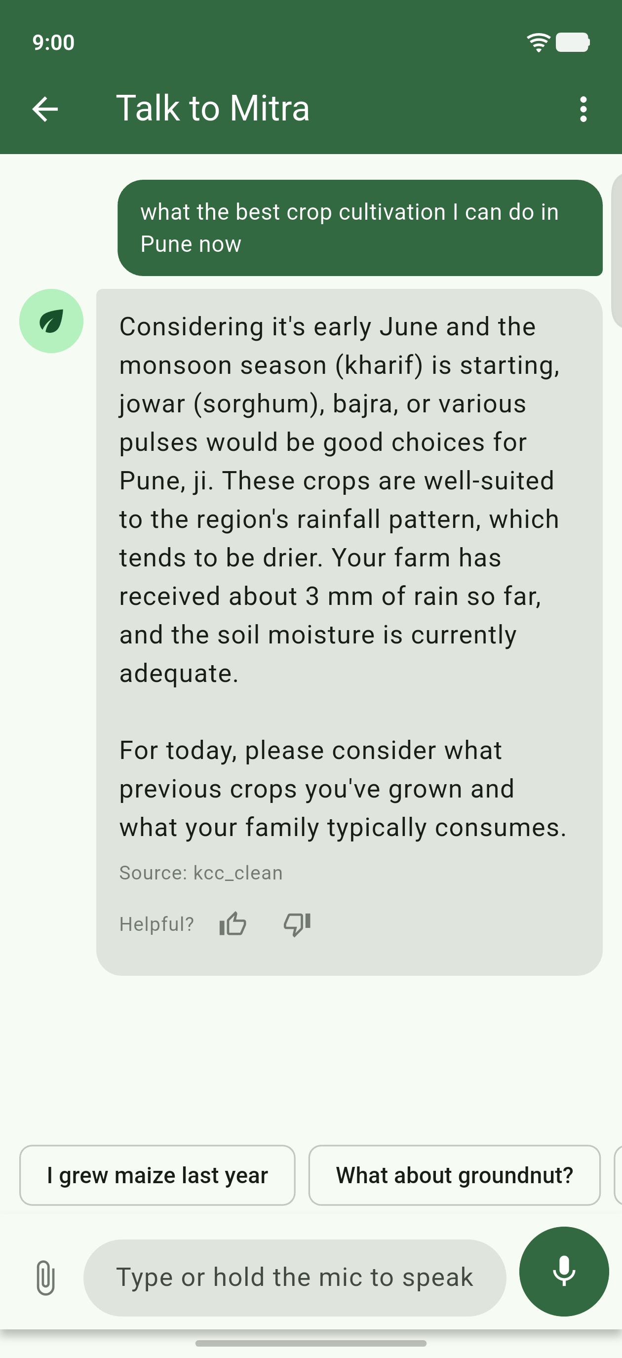 Ask Mitra anything in your language